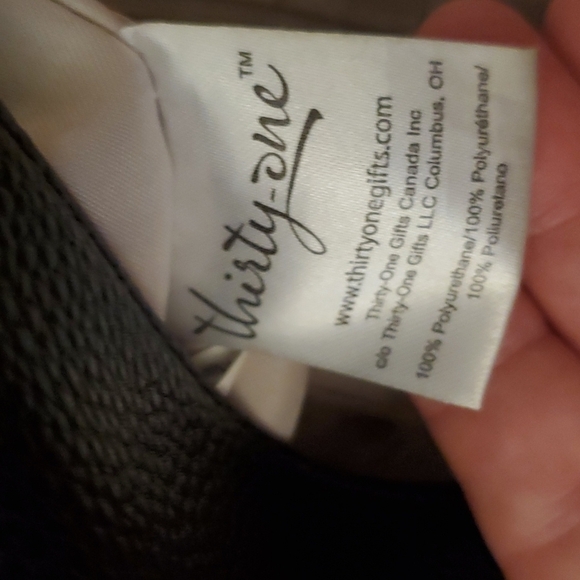 Thirty-one cross body purse bag -flaws Black Maroon - Picture 14 of 16